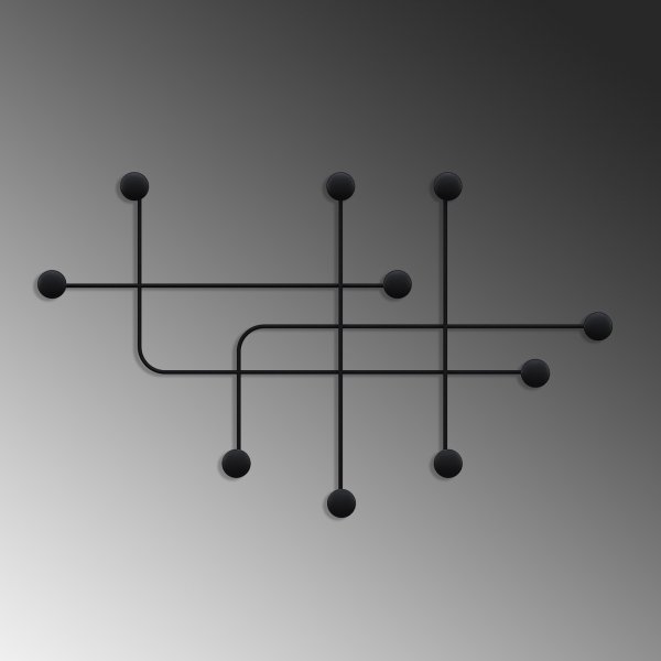 Samara vaateripustin - musta Samara vaateripustin - musta