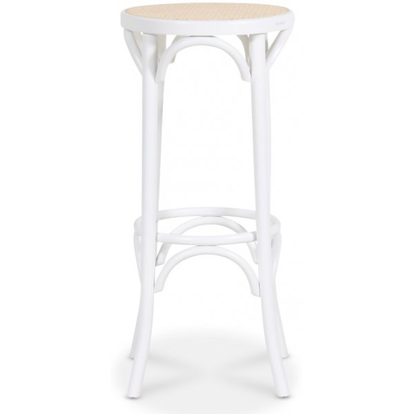 Baarijakkara No73 Classic taivutetusta puusta - Valkoinen / rottinki