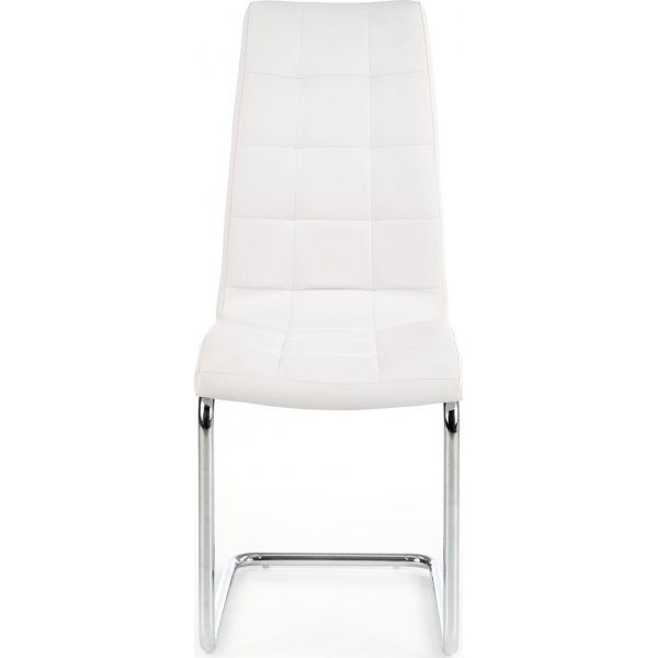 Briana-tuoli - Valkoinen (PU) / Kromi