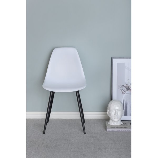 Bridge-ruokailutuoli - Valkoinen muovi