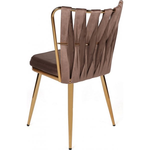 Kozako ruokap�yd�n tuolisarja - Vaaleanruskea/kulta