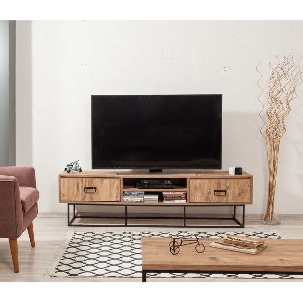 Quantum Silva mediapenkki 180 cm - Mänty/musta Quantum Silva mediapenkki 180 cm - Mänty/musta