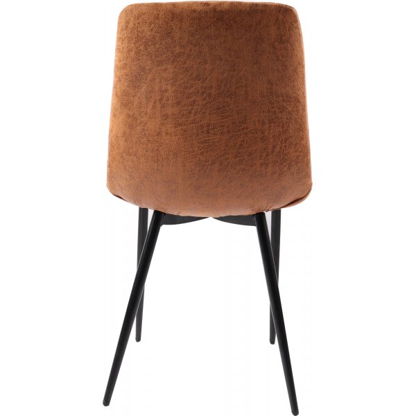 Eksj tuoli Cognac-mikrokuitua + Huonekalujen jalat