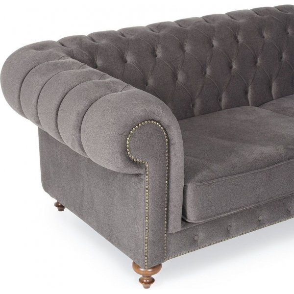 London 3-istuttava sohva - harmaa