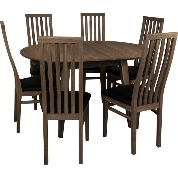 Jatkettava ruokapöytä 90-130x90 cm ruskeaksi öljytty tammi - Genova Jatkettava ruokapöytä 90-130x90 cm ruskeaksi öljytty tammi - Genova