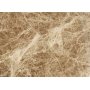 Heritage Kitchen Island marmorilla - Musta runko / vaaleanruskea Emprador-marmori