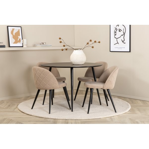 Alice ruokatuoli - beige