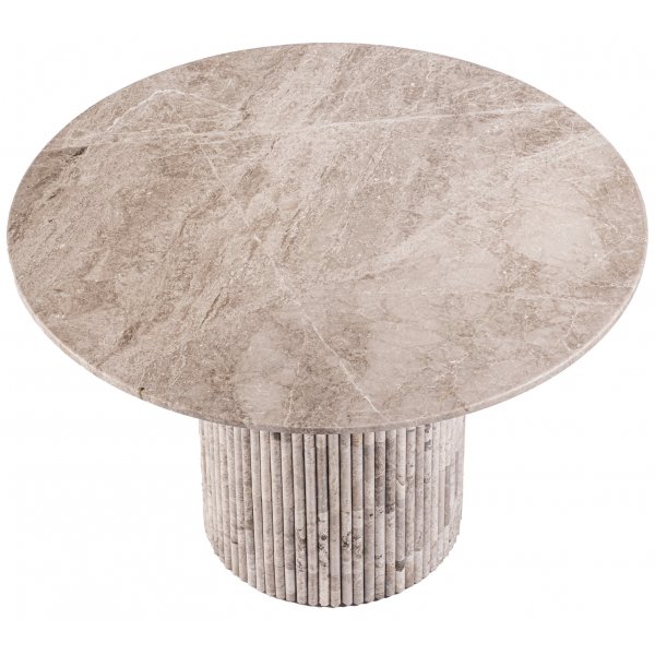 Pegani pyre ruokapyt harmaata beige marmoria - Mik tahansa koko 105 tai 130 cm