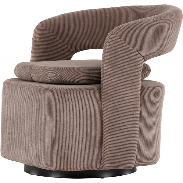 Laurel-nojatuoli - Ruskea vakosametti Laurel-nojatuoli - Ruskea vakosametti