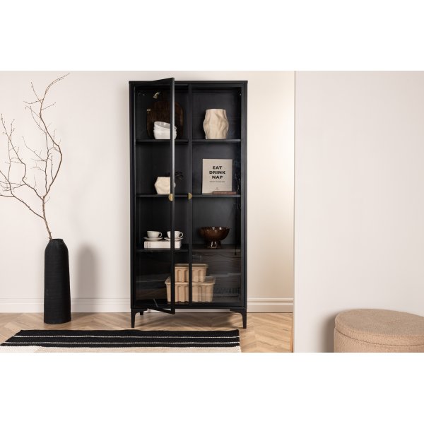 Alexanderin vitriinikaappi - musta