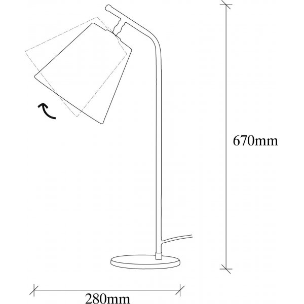 Salini pöytävalaisin - musta Salini pöytävalaisin - musta
