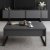 Lux sohvapyt 90 x 60 cm - Antrasiitti/musta