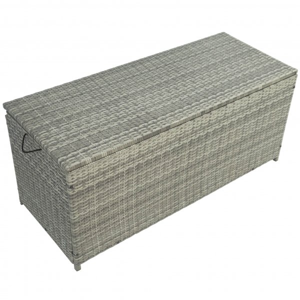 Mukava tyynylaatikko harmaa synteettinen rottinki