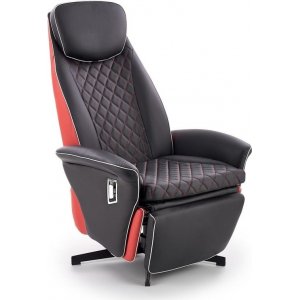 Camaro-nojatuoli Luksus - Musta/punainen PU Camaro-nojatuoli Luksus - Musta/punainen PU