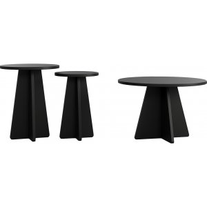 Mushroom trio sohvapytsetti 60/40/30 cm - Musta