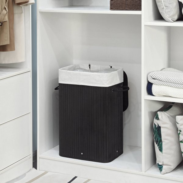 Carolin pyykkikori 72 l - Musta