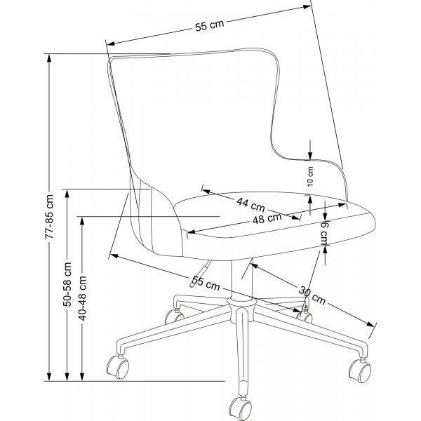 Timoteo työtuoli - harmaa Timoteo työtuoli - harmaa