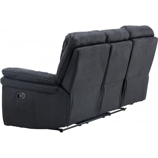 Saranda 3-istuttava leposohva - musta Saranda 3-istuttava leposohva - musta