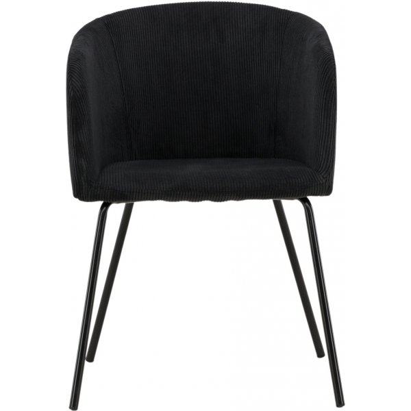 Berit ruokapöydän tuoli - Musta vakosametti Berit ruokapöydän tuoli - Musta vakosametti