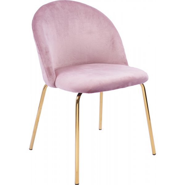 Plaza- samettituoli - Vaaleanpunainen / Messinki Plaza- samettituoli - Vaaleanpunainen / Messinki