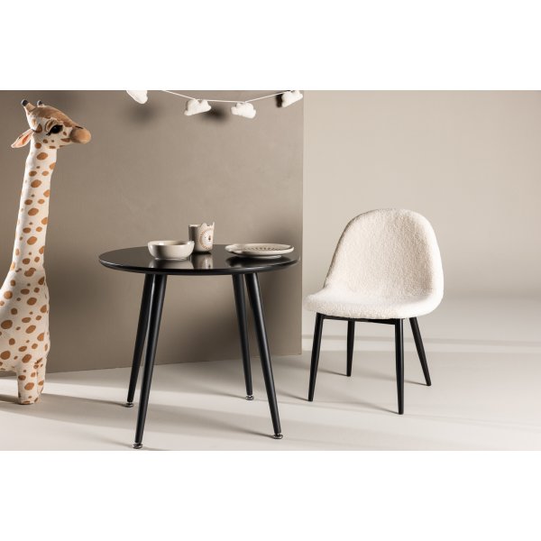 Plaza lasten ruokap�yt� �60 cm - Musta