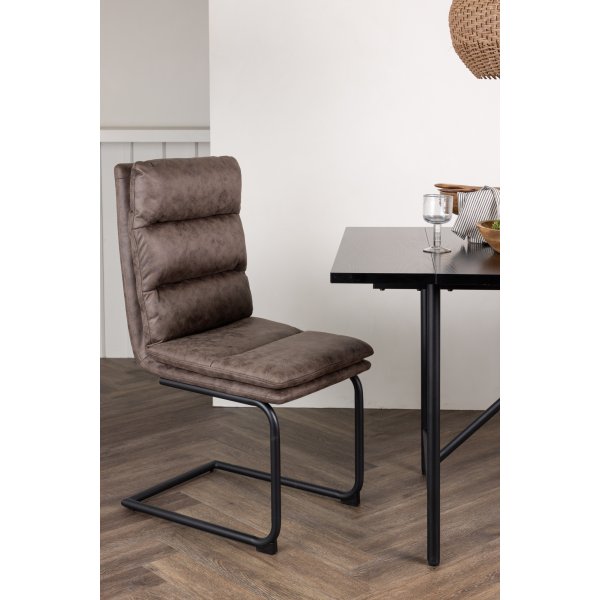 Zizo ruokapöydän tuoli - musta/ruskea Zizo ruokapöydän tuoli - musta/ruskea