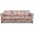 Ekerö 3-istuttava sohva kukkakangasta - Eden Parrot Terracotta