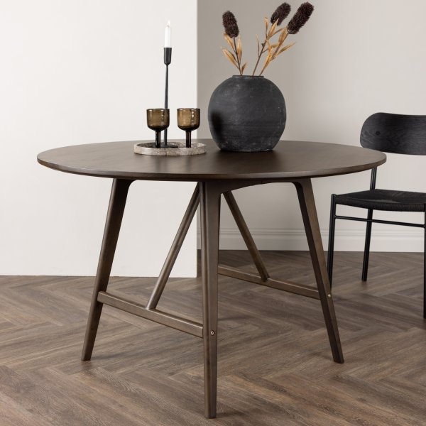 Kaseindon ruokapöytä Ø100 cm - Tummanruskea Kaseindon ruokapöytä Ø100 cm - Tummanruskea