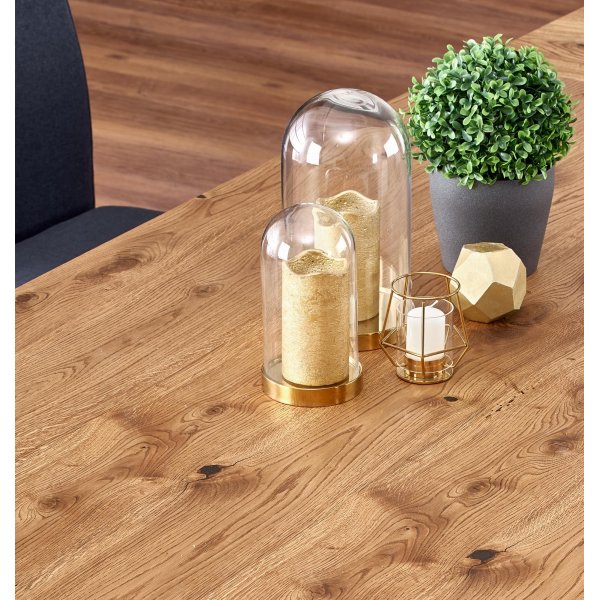 Sauber jatkettava ruokapöytä 90x160-250 cm - Tammi/musta Sauber jatkettava ruokapöytä 90x160-250 cm - Tammi/musta