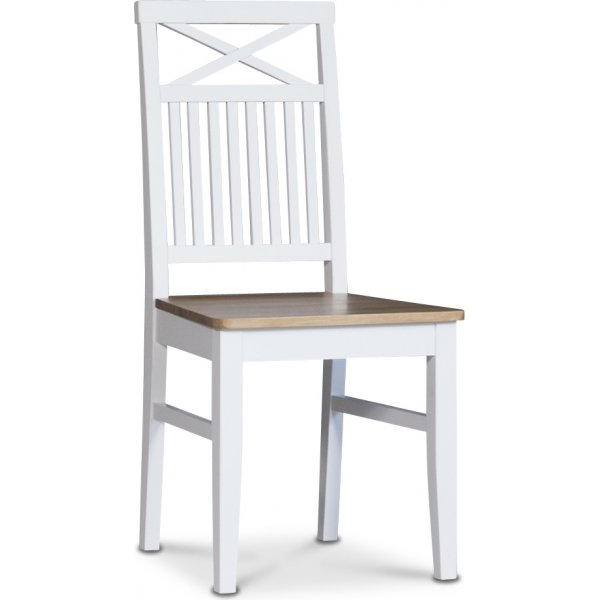 Ruokailuryhm; Pyt ja 6 tuolia htistuimella - Valkoinen / ljytty tammi - Daln