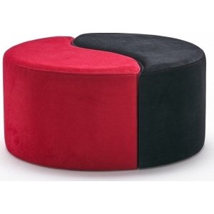 Ali's pouf - musta/punainen