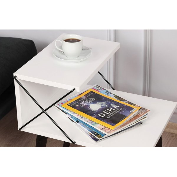 Risti yöpöytä - valkoinen Risti yöpöytä - valkoinen