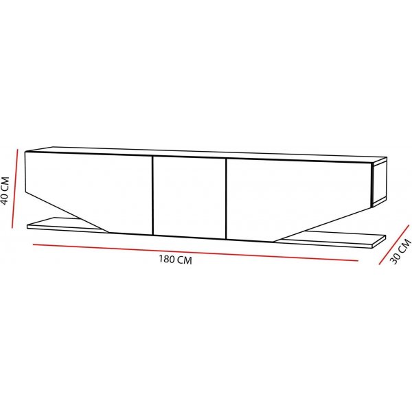 Inci mediapenkki - valkoinen Inci mediapenkki - valkoinen