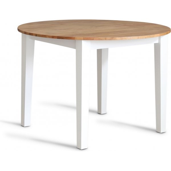 Ruokailuryhmä: Läckön ruokapöytä, pyöreä - valkoinen / öljytty tammi + 4 Selma tuolia - valkoinen / öljytty tammi + 4.00 x Tuolin tyyny Ruokailuryhmä: Läckön ruokapöytä, pyöreä - valkoinen / öljytty tammi + 4 Selma tuolia - valkoinen / öljytty tammi + 4.00 x Tuolin tyyny