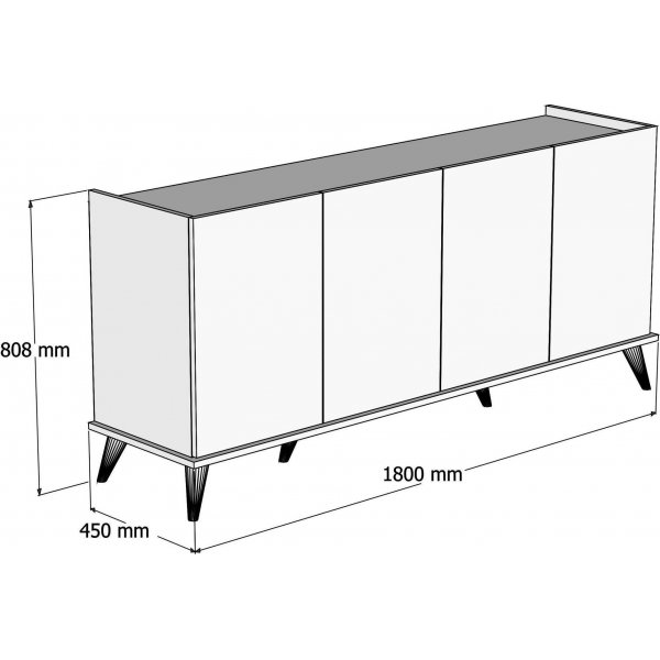 Senkki valkoinen 180 cm - Elegant + Huonekalujen tekstiilien hoito